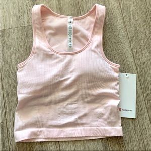 NWT Lululemon Ebb to Street Ribbed Crop Top